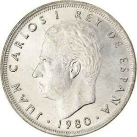 【極美品/品質保証書付】 アンティークコイン コイン 金貨 銀貨 [送料無料] [#893900] Coin, Spain, Juan Carlos I, 25 Pesetas, 1980 (82), MS(63)