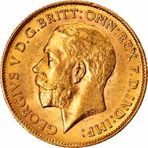アンティークコイン コイン 金貨 銀貨 [送料無料] [#864937] Coin Great Britain George V 1/2 Sovereign 1914 London AU(55-58)のサムネイル