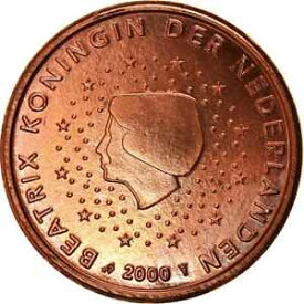 【極美品/品質保証書付】 アンティークコイン コイン 金貨 銀貨 [送料無料] [#764002] Netherlands, Euro Cent, 2000, AU(55-58), Copper Plated Steel, KM:234