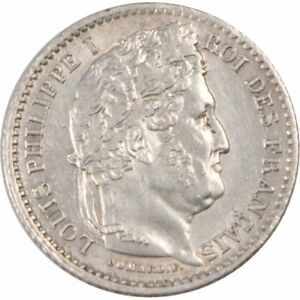 アンティークコイン コイン 金貨 25 銀貨 FRANCE, 55-58 AU 1845 
