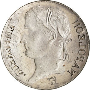 アンティークコイン コイン 金貨 銀貨 [送料無料] [#489512] Coin France Napoleon I 5 Francs Frappe incuse VF(20-25) Silver