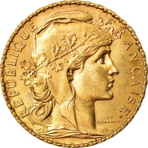 アンティークコイン コイン 金貨 銀貨 [送料無料] [#881509] Coin France Marianne 20 Francs 1912 Paris AU(55-58) Goldのサムネイル