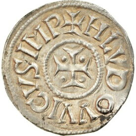 【極美品/品質保証書付】 アンティークコイン コイン 金貨 銀貨 [送料無料] [#894740] Coin, France, Louis le Pieux, Denarius, 822-840, AU(55-58), Silver