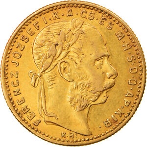 アンティークコイン コイン 金貨 銀貨 [送料無料] [#875611] Coin Hungary Franz Joseph I 8 Forint 20 Francs 1888 Kormoczbanya