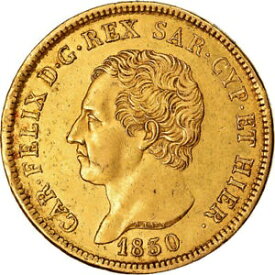 【極美品/品質保証書付】 アンティークコイン 硬貨 [#489717] Coin, ITALIAN STATES, SARDINIA, Carlo Felice, 80 Lire, 1830, Genoa [送料無料] #ocf-wr-3162-2116