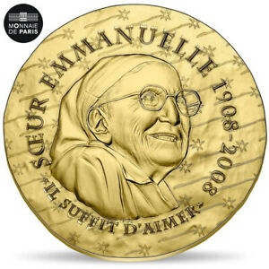 アンティークコイン コイン 金貨 銀貨 [送料無料] [#489858] France Monnaie de Paris 50 Euro Soeur Emmanuelle 2020 MS(65-70)