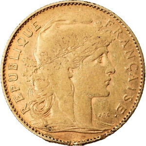 アンティークコイン コイン 金貨 銀貨 [送料無料] [#874620] Coin France Marianne 10 Francs 1901 Paris VF(30-35) Goldのサムネイル