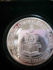 【極美品/品質保証書付】 アンティークコイン コイン 金貨 銀貨 [送料無料] 3/4 OZ. PURE.999 SILVER HISTORIC BLACKHAWK TRAIN CENTRAL CITY BULLION COIN+GOLD