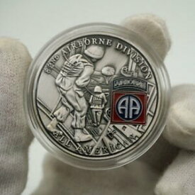 【極美品/品質保証書付】 アンティークコイン 硬貨 US Military 82nd Airborne Division Challenge Coin All American Respect Service [送料無料] #ocf-wr-3186-21