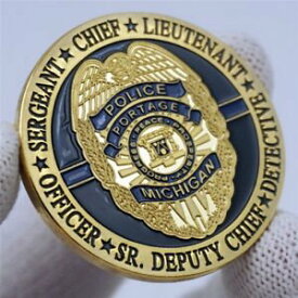 【極美品/品質保証書付】 アンティークコイン 硬貨 CHIEF Michigan Police Department Officer Public Safety MPS MPD Challenge Coin US [送料無料] #ocf-wr-3186-245