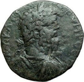 【極美品/品質保証書付】 アンティークコイン コイン 金貨 銀貨 [送料無料] SEPTIMIUS SEVERUS Authentic Ancient 201AD Marcianopolis Roman Coin TYCHE i79157