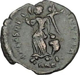 【極美品/品質保証書付】 アンティークコイン コイン 金貨 銀貨 [送料無料] ARCADIUS 388AD Ancient Roman Coin VICTORY Nike Cult i40424