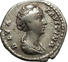 【極美品/品質保証書付】 アンティークコイン コイン 金貨 銀貨 [送料無料] Faustina I Antoninus Pius wife RARE Silver Ancient Roman Coin Throne i52139