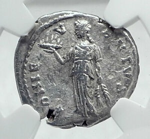 アンティークコイン コイン 金貨 銀貨 [送料無料] SEPTIMIUS SEVERUS 194AD Ancient EMESA Silver Roman Coin BONUS EVENTUS NGC i81429のサムネイル