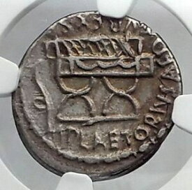 【極美品/品質保証書付】 アンティークコイン コイン 金貨 銀貨 [送料無料] Roman Republic 67BC Cybele Curule Chair Ancient Silver Coin of Rome NGC i59933