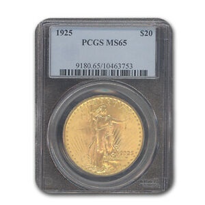 【極美品/品質保証書付】 アンティークコイン 金貨 1925 $20 Saint-Gaudens Gold Double Eagle MS-65 PCGS - SKU #67298 [送料無料] #got-wr-3296-1451：金銀プラチナ ワールドリソース