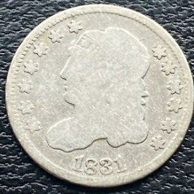 【極美品/品質保証書付】 アンティークコイン コイン 金貨 銀貨 [送料無料] 1831 Capped Bust Half Dime 5c Circulated #29869