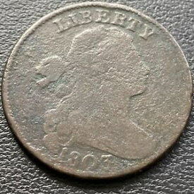 【極美品/品質保証書付】 アンティークコイン 硬貨 1803 Draped Bust Large 1c Better Grade Rare #28964 [送料無料] #oof-wr-3297-326