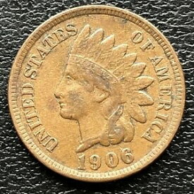 【極美品/品質保証書付】 アンティークコイン 硬貨 1906 Indian Head Cent 1c Better Grade #21661 [送料無料] #oof-wr-3297-4510