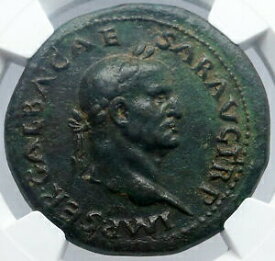 【極美品/品質保証書付】 アンティークコイン 硬貨 GALBA 68AD Sestertius NGC Certified XF Rare Authentic Ancient Roman Coin i60510 [送料無料] #oct-wr-3301-152
