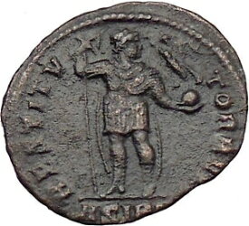 【極美品/品質保証書付】 アンティークコイン コイン 金貨 銀貨 [送料無料] Valens Ancient Roman Coin Labarum Chi-Rho Chist monogram Victory i29879