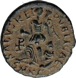 【極美品/品質保証書付】 アンティークコイン コイン 金貨 銀貨 [送料無料] ARCADIUS 388AD Authentic Ancient Genuine Roman Coin VICTORY Angel Captive i67062