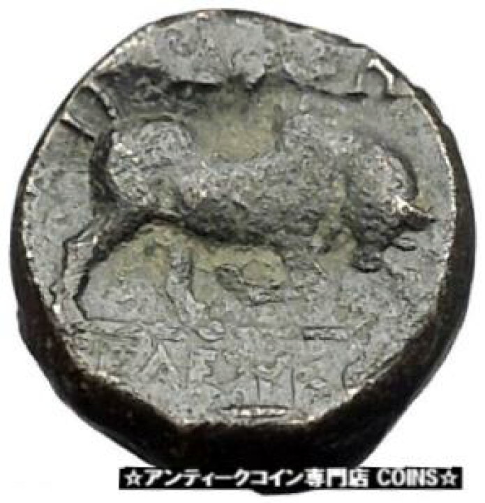 【極美品/品質保証書付】 アンティークコイン コイン 金貨 銀貨 [送料無料] Seleukos I, Nikator 312BC  Ancient Rare Greek Coin Medusa Protection Bull i47991 ビビット通販