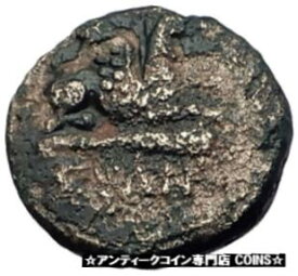 【極美品/品質保証書付】 アンティークコイン コイン 金貨 銀貨 [送料無料] ABDERA THRACE - Genuine 345BC Apollo Griffin Authentic Ancient Greek Coin i61421
