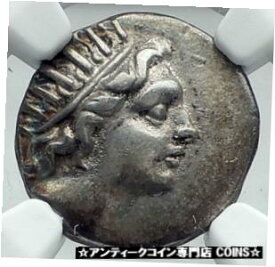 【極美品/品質保証書付】 アンティークコイン コイン 金貨 銀貨 [送料無料] RHODES Greek Island off Caria Genuine Ancient 88BC Silver Greek Coin NGC i78063