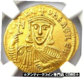 【極美品/品質保証書付】 アンティークコイン 金貨 Leo V the Armenian and Constantine AV Solidus Gold Coin 813-820 AD - NGC AU [送料無料] #gct-wr-3359-1335