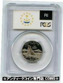 【極美品/品質保証書付】 アンティークコイン コイン 金貨 銀貨 [送料無料] 2001 S 25C Clad Rhode Island Quarter PCGS PR70DCAM