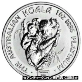 【極美品/品質保証書付】 アンティークコイン コイン 金貨 銀貨 [送料無料] Australia Platinum Koala (1 oz) $100 - BU - Random Date