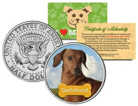 【極美品/品質保証書付】 アンティークコイン 硬貨 DACHSHUND * Dog * JFK Kennedy Half Dollar U.S. Colorized Coin *Limited Edition* [送料無料] #ocf-wr-3365-1287