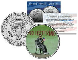 【極美品/品質保証書付】 アンティークコイン 硬貨 BANKSY * NO LOITERING * Colorized JFK Half Dollar US Coin New Orleans Street Art [送料無料] #ocf-wr-3365-2334
