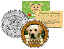 【極美品/品質保証書付】 アンティークコイン 硬貨 LABRADOR RETRIEVER Dog JFK Kennedy Half Dollar US Colorized Coin [送料無料] #ocf-wr-3365-552