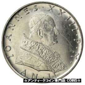 【極美品/品質保証書付】 アンティークコイン コイン 金貨 銀貨 [送料無料] [#901626] Coin, VATICAN CITY, John XXIII, 50 Lire, 1960, MS(63), Stainless