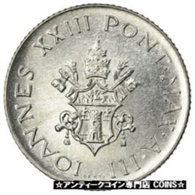 【極美品/品質保証書付】 アンティークコイン コイン 金貨 銀貨 [送料無料] [#901630] Coin, VATICAN CITY, John XXIII, 2 Lire, 1961, MS(63), Aluminum