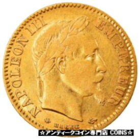 【極美品/品質保証書付】 アンティークコイン コイン 金貨 銀貨 [送料無料] [#884517] Coin, France, Napoleon III, 10 Francs, 1865, Paris, EF(40-45), Gold