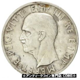【極美品/品質保証書付】 アンティークコイン 銀貨 [#76858] Albania, 5 Lek, 1939, Rome, KM:33, AU(50-53), Silver [送料無料] #sof-wr-3375-2653