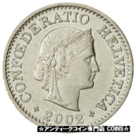 【極美品/品質保証書付】 アンティークコイン コイン 金貨 銀貨 [送料無料] [#523170] Switzerland, 10 Rappen, 2002, Bern, AU(50-53), Copper-nickel, KM:27