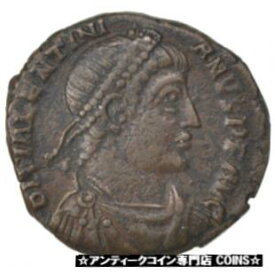 【極美品/品質保証書付】 アンティークコイン コイン 金貨 銀貨 [送料無料] [#61638] Valentinian I, Half Maiorina, Heraclea, AU(50-53), Copper, Cohen #21