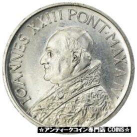 【極美品/品質保証書付】 アンティークコイン コイン 金貨 銀貨 [送料無料] [#901640] Coin, VATICAN CITY, John XXIII, 10 Lire, 1962, MS(63), Aluminum