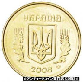【極美品/品質保証書付】 アンティークコイン コイン 金貨 銀貨 [送料無料] [#89833] UKRAINE, 10 Kopiyok, 2008, Kyiv, KM #1.1b, MS(63), Aluminum-Bronze