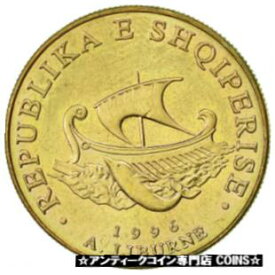 【極美品/品質保証書付】 アンティークコイン コイン 金貨 銀貨 [送料無料] [#429389] Albania, 20 Leke, 1996, Rome, AU(50-53), Aluminum-Bronze, KM:78