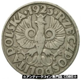 【極美品/品質保証書付】 アンティークコイン コイン 金貨 銀貨 [送料無料] [#529946] Coin, Poland, 50 Groszy, 1923, Warsaw, VF(30-35), Nickel, KM:13