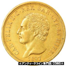 【極美品/品質保証書付】 アンティークコイン 硬貨 [#904264] Coin, ITALIAN STATES, SARDINIA, Carlo Felice, 80 Lire, 1827, Genoa [送料無料] #ocf-wr-3408-1156