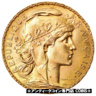 アンティークコイン コイン 金貨 銀貨 [送料無料] [#881513] Coin France Marianne 20 Francs 1909 Paris AU(55-58) Goldのサムネイル