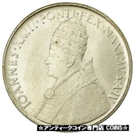 【極美品/品質保証書付】 アンティークコイン コイン 金貨 銀貨 [送料無料] [#901652] Coin, VATICAN CITY, John XXIII, 500 Lire, 1962, Roma, MS(63), Silver