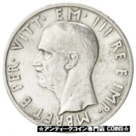 【極美品/品質保証書付】 アンティークコイン 銀貨 [#76813] ALBANIA, 5 Lek, 1939, Rome, KM #33, AU(55-58), Silver, 4.97 [送料無料] #sof-wr-3421-1094