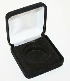 【極美品/品質保証書付】 アンティークコイン 銀貨 Black Felt COIN DISPLAY GIFT METAL BOX holds 1-IKE or American Silver Eagle ASE [送料無料] #scf-wr-3427-645